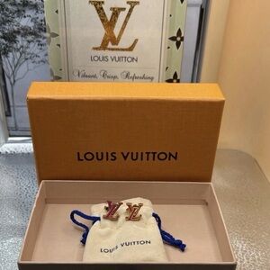 Full Inclusion LOUIS VUITTON LV Iconic Enamel Rose Ballerine-EUC Sold out LV